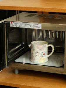 Blue Lotus Home Moomin Ceramic Milk Cup Microwave Heating Mug Coffee Cup Durable Heat Resistant Handle Milk Tea Drinking Cup