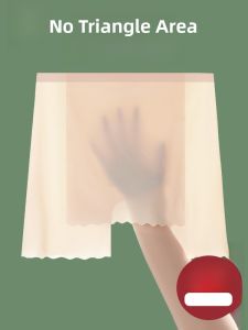 miiow | Ice Silk Safety Pants Womens Seamless Underwear Bottom Boosting Summer Layering Triangle Area Covering Base Pants