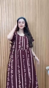 Daster Rayon Wanita Kekinian Busui Bumil Jumbo LD 120 - ADDURRAH