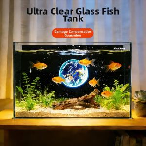 sunsun | Ultra Clear Desktop Aquarium for Lazy Landscape with Live Plants