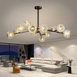 【ENG-Lighting】 Bedroom Light Crystal Chandelier Light Modern Design Nordic Lights Living Room Ceiling Light Center Light