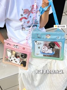 Large Capacity Waterproof Phone Bag for Water Park Floating Equipment with Airbag Touch Screen Photography Swimming Gear