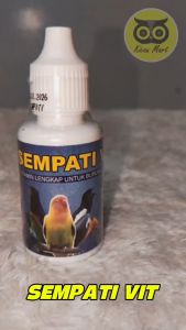 Kicau Mart Vitamin Sempati Vit Obat Penggacor Burung Penambah Nafsu Makan Stamina Power Daya Tahan Tubuh Atasi Kurus Nyilet Lesu Drop Untuk Murai Kacer Kenari Lovebird Kacer Dll SMPVIT