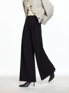 Vero Moda | Flannel Lined High Waist Wide Leg Pants