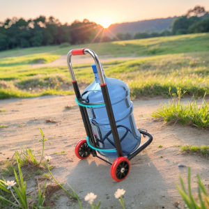 Portable Folding Hand-Pulled Cart Home Use Water Bucket Pulling Cargo Shopping Small Luggage Cart Hand Pulling Luggage Rack