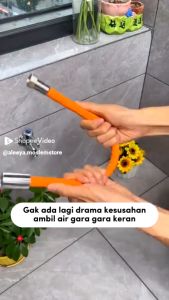 SAMBUNGAN KRAN AIR FLEKSIBEL 360 Derajat 47Cm - Penyambung Keran Air Universal - Selang Air Fleksibel Ekstensi Sambungan Kran Air Elastis - Selang Air Kran Lentur - Bisa COD