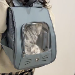 Cat Backpack Travel Large Pet Dog Carrier Bag Portable Anti-stress Beg Kucing For Fat Cat