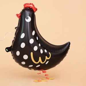 Walking Chicken Balloon 3D Funny Aluminum Film Animal Helium Stand Balloon For Birthday Wedding Party Decor Chicken Lover Gift