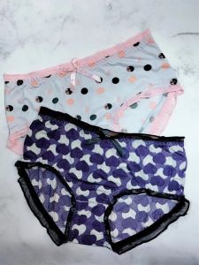 Quần Lót Tam Giác Mỏng Mùa Hè Cho Nữ Bằng Lụa Băng Và Lụa Sữa Kháng Khuẩn in Họa Tiết Hoạt Hình Gợi Cảm