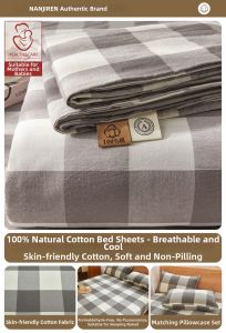 Nanjiren | Pure Cotton Thickened Bedding Sheet Set 100% Cotton