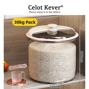 Home Use Airtight Moisture Proof Insect Dust Resistant Large Rice Bin