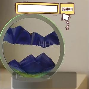 Ready Stock 3/7 Colour Moving Sand Quicksand 3D Art Aesthetic Table Lamp Rechargeable USB Battery LED Light Adjustable Brightness Dimmable Nordic Modern Minimalist Decoration Bedroom Office Night Light Sleep Bedside Table Lampu Tidur Lampu Meja Tepi Katil