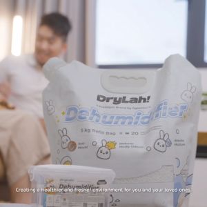 AGIONTEX DRYLAH! Reusable Dehumidifier Kick-Start Canister Ready to use Eco-Friendly Similar Thirsty to Hippo