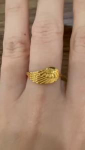 Poh Heng Jewellery 22K Freestyle Wing Ring in Yellow Gold [Price by weight]