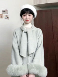 CHANGTONG | Retro High-Grade Double-Faced Thick Mid-Length Coat