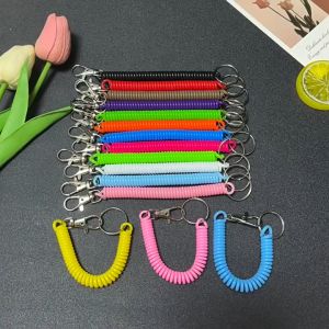 BW-C1249 Gantungan Kunci Motor Spiral Elastis Tali Karet Dapat Ditarik / Keychain Spiral Gantungan