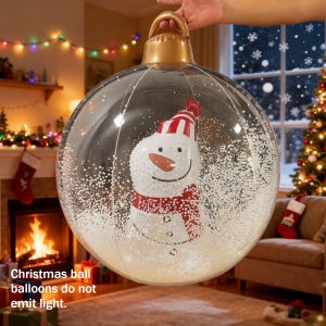 Inflatable Christmas Balls Xmas Style: Outdoor Yard Festive Decor Party Supplies 2025-2026 New Year Decoration