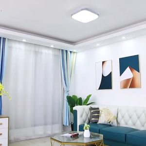 【READY STOCK】solar ceiling light led ceiling light ceiling light modern lampu siling lampu solar tahan 24jam solar light outdoor lampu solar square automatic night light with Indoor light lamp solar ceiling lamp 太阳能 吸顶灯
