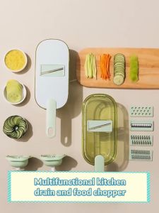 Vegetable Cutting Machine Grater Wire Wire Wire Slicer Home Kitchen Multifunctional Slicing Potato Slicing Radish and Cucumber Artifact