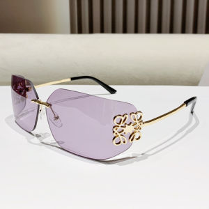 GentleMoscot Metal Y2k Frameless Sunglasses: Fashion & UV Protection