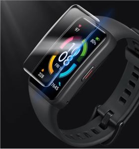 3 Pcs for Huawei B7 SmartWatch 3D Curved Plating Soft Screen Protector Clear Full Protective Film