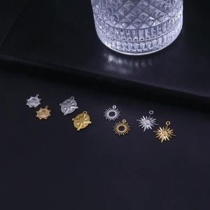 5 North Star Sun Stainless Steel Jewelry Charm Fashion Mini Pendant Charm DIY Jewelry Making Gifts