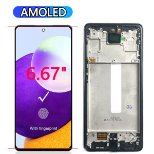 AUMOOK | New AMOLED Display For Samsung Galaxy A73 5G A736B LCD Display Touch Screen Digitizer For Samsung A73 5G LCD Display Replacement