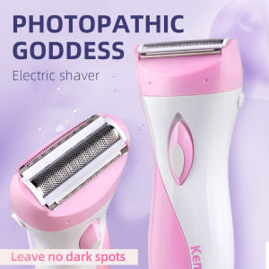 Kemei KM-3018 Rechargeable Lady Shaver Electric Hair Remover Epilator Shaving Wool Scraping For Whole Body Use Female Care