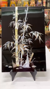 Tranh sơn mài khảm cừ khảm chìm cao cấp size 40x60 cm