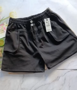 Quần đùi nữ vải kaki lưng thun co giãn 50kg đến 58kg QU04