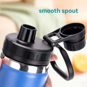 1 Wide-Mouth Water Bottle Spout Cap for 12 16 18 22 32 40 64oz Sports Water Bottles Replacement Cap for Space Bottles