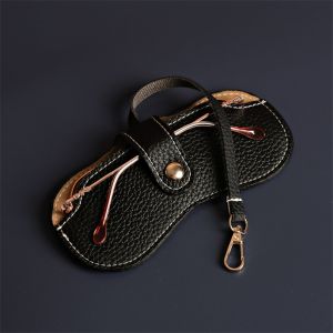 Di Động Mềm Da Họa Tiết Vải Nữ Túi Đựng Kính Râm Nhẹ Hộp Đựng Kính Bảo Vệ Để Đựng Kính Râm