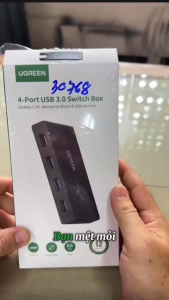 Bộ chuyển mạch (Switch) 2 cổng USB 3.0 chia sang 4 cổng USB 3.0 Ugreen 30768 Chính Hãng