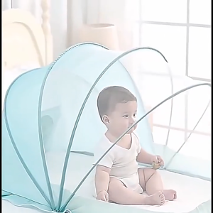 มุ้งครอบเด็กอ่อน มุ้งกันยุงพับได้ แบบพกพา มุ้งครอบเด็กอ่อน ป้องกัน 360° เหมาะสำหรับเด็กอายุ 0-6ปี