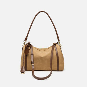 CecilKeith Retro Fashion Motorcycle Bag Casual Crossbody Handbag Womens Pillow Shaped Shoulder Bag with Detachable Strap