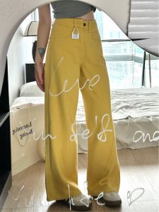 American Style plus Size Straight Leg Jeans Womens Spring Autumn Slim High Waist Loose Vintage Pear Shape Wide Leg Pants