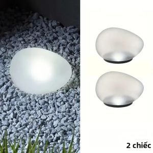 Đèn Năng Lượng Mặt Trời Ngoài Trời IP65 Đèn Lồng Sân Vườn Kính Mờ Đèn Trang Trí Cảnh Quan LED Cho Bãi Cỏ Sân Hiên Nhà Lối Đi