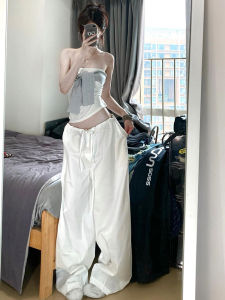 Korean Style Elegant Striped Tie-Back Crop Top Summer 2025 Fashion Design Sensation Slim Fit Womens Vest Trendy Design