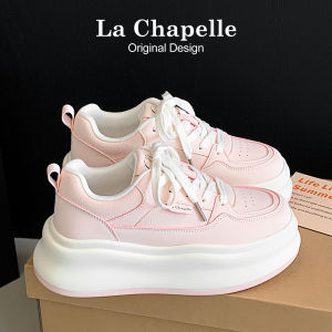 La Chapelle | White Bread Cake Flats Leather Sport Casual Shoes