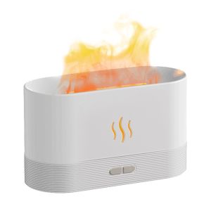 H2Z Portable Flame Serenity Aromatherapy Machine for Tranquil Bliss Flame Aroma Diffuser 180ml DQ701A