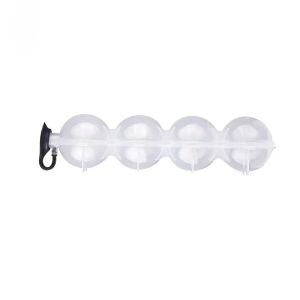 4 Hole Silicone Ice Ball Maker Reusable Ice Cube Tray for Whiskey Cocktail Vodka Party Essential Leakproof Easy Disassemble Mold