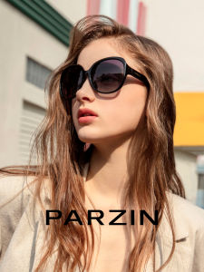 PARZIN | Kính Râm Chống Loá Có Khung Bướm Phong Cách Retro Giúp Gương Mặt Thon Gọn