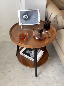 Meja Kopi Bulat Meja Ruang Tamu Meja Kecil Coffe Table Meja kopi Minimalis Meja kopi bergaya Nordik