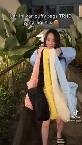 Henim Puffy Bag - Tas Tote Bag Wanita Selempang Puffy Pillow Foam TB008