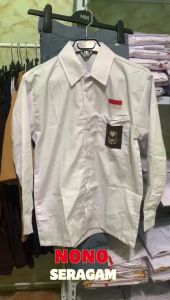 Setelan Seragam Sekolah SMA Laki Laki Baju Putih Panjang Celana Panjang SMA Abu Premium Seragam SMA