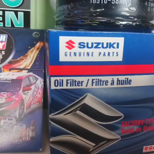 (ส่งฟรี) ชุดSWIFT น้ำมันเครื่องเบนซิน LIQUI MOLY MOLYGEN 0W-20 4L. แถมฟรี! กรองแท้ SUZUKI/16510-58M00-00 + ใบจดเลขไมล์+สติ๊กเกอร์