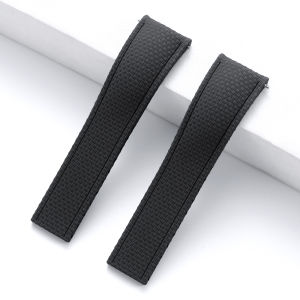 New Curved End Fluoro Rubber Strap 20/21/22mm Quick Release FKM Bands for Omega for Rolex for Seiko for Longines Watch Bracelet