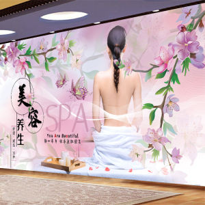 Beauty Pavilion of Regimen Spa Massage Moxibustion Massage Yoga Pedicure Head Therapy Wall Painting Wall Sticker Mural Decorative Painting
