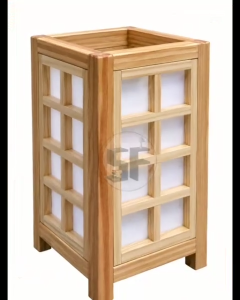 Japanese Shoji Table Lamp Wooden Frame Ambient Light Minimalist Bedside Desk Lamp