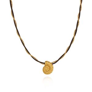 Summer Sea Conch Pendant Chain Necklace • Waterproof Non Tarnish • Silver 18K Gold Plated 316L Stainless Titanium Steel Fashion Vacation Necklaces Women NL308 Solis Jewelry